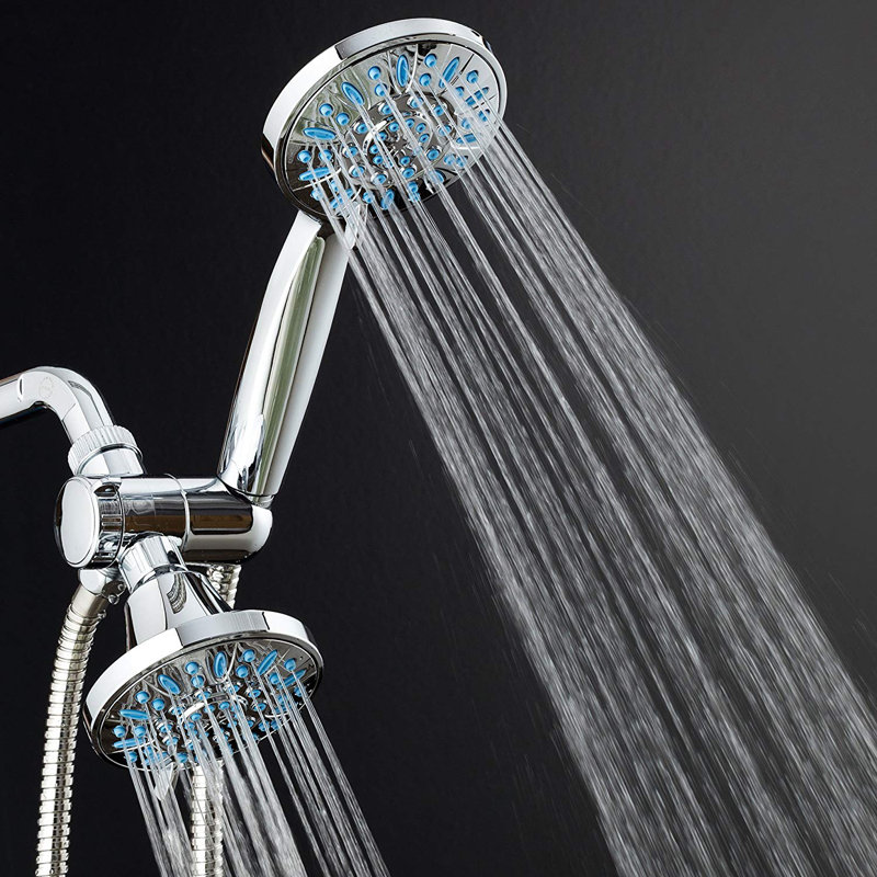 AQDE Microban Antimicrobial Multi Function Dual Shower Head & Reviews
